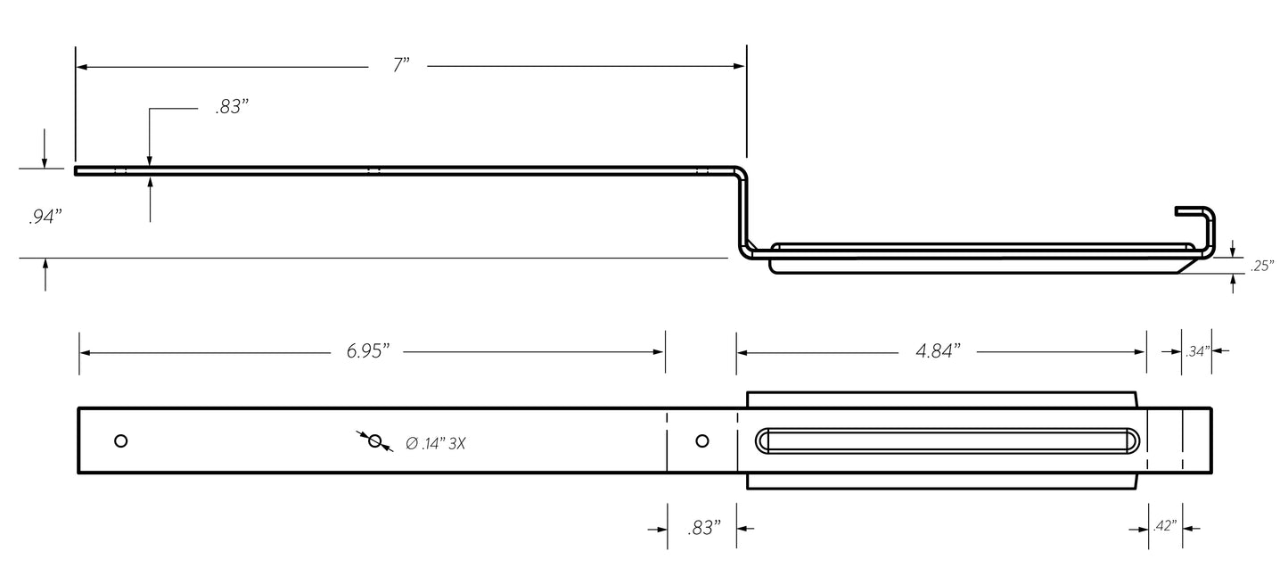 Heavy Duty Prater Brackets (5, 6 and 7 inches)