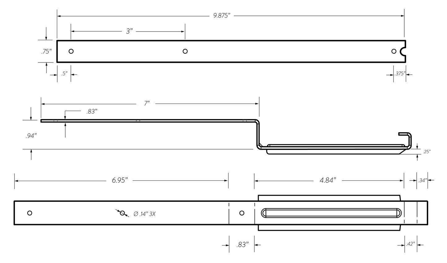 Heavy Duty Prater Brackets (5, 6 and 7 inches)